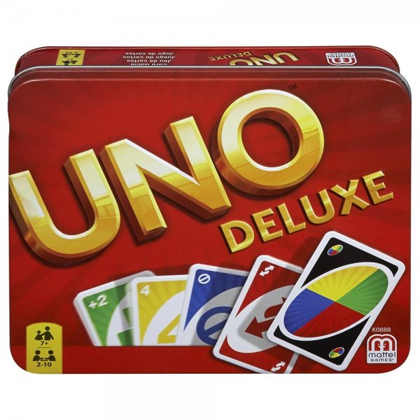Mattel UNO Deluxe, Spielzeug, Gesellschaftsspiel, Kartenspiel, NEU