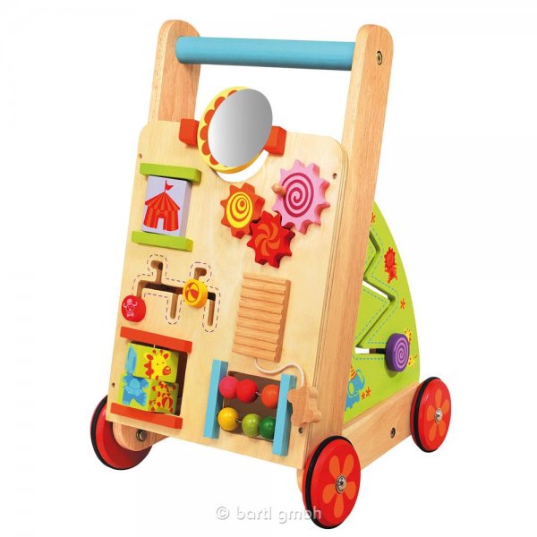 I'm Toy Lauflernwagen aus Holz mit Motorikspielen