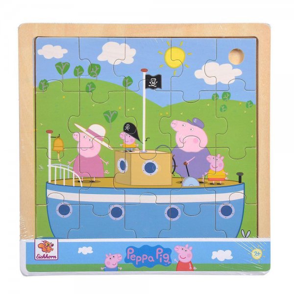Eichhorn - Peppa Pig Holz Einlegepuzzle für Kinder ab 3 Jahren