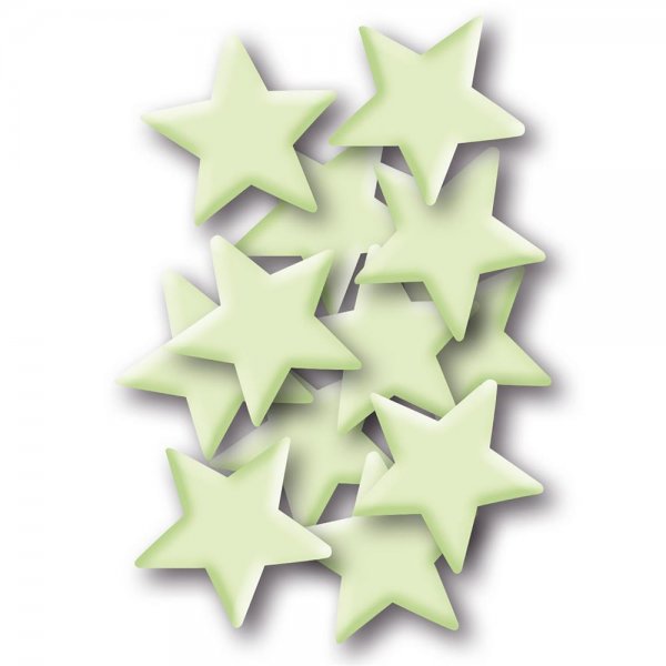HERMA 15019 Leuchtsticker Sterne klein ablösbar & wieder verwendbar für Kinder