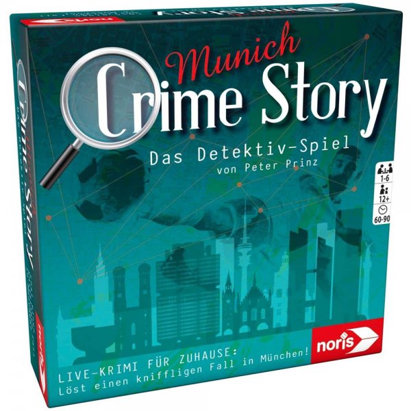 Noris Spiele Crime Story Munich Detektivspiel Krimi Kartenspiel München Spiel ab 12 Jahren