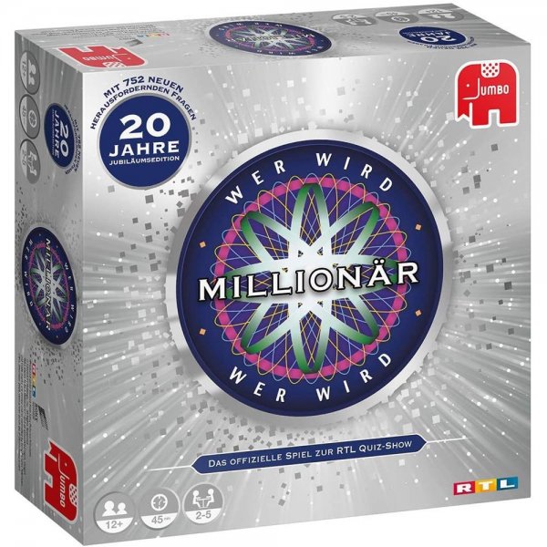Jumbo Spiele - Wer Wird Millionär 20 Jahre Jubiläum - Gesellschaftsspiel - Ab 12 Jahren