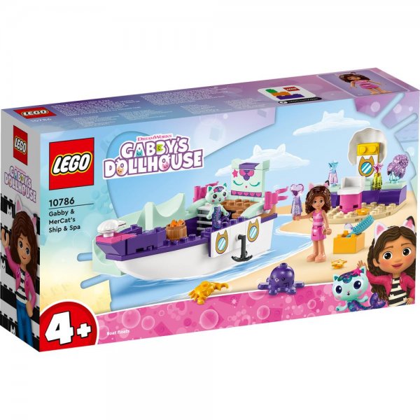 LEGO® Gabby's Dollhouse 10786 - Gabbys und Meerkätzchens Schiff und Spa Schönheitssalon ab 4 Jahren