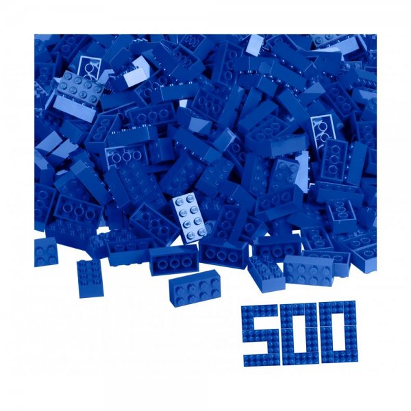 Simba Blox 500 8er Bausteine blau im Karton Klemmbausteine Konstruktionsspielzeug kompatibel