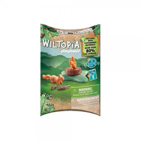 PLAYMOBIL® Wiltopia 71065 - Eichhörnchen Spielfigur Spieltier aus nachhaltigem Material ab 4 Jahren