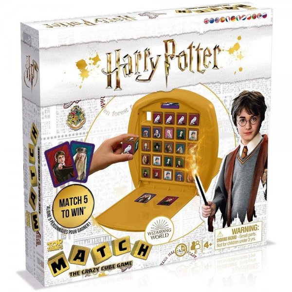 MATCH Harry Potter White strategisches Würfelspiel Kinderspiel Reisespiel für Kinder ab 4 Jahre
