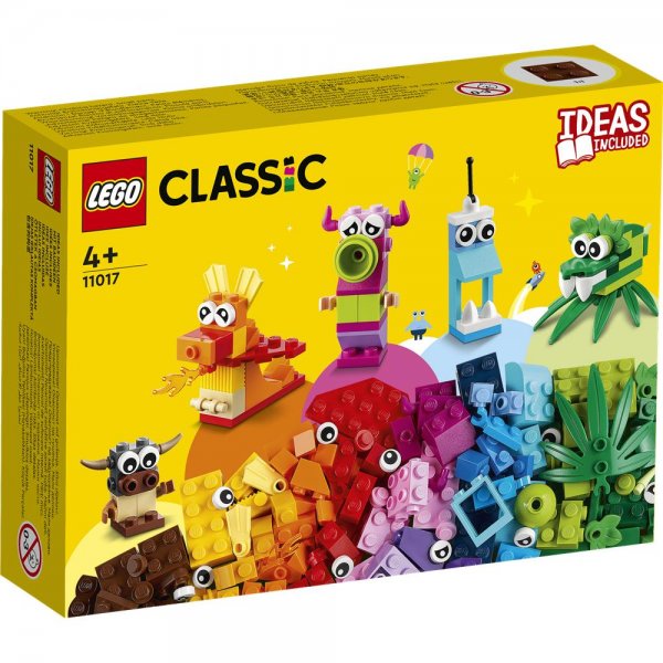 LEGO® Classic 11017 - Kreative Monster Kreativ-Set Steine-Box mit Bausteinen ab 4 Jahre