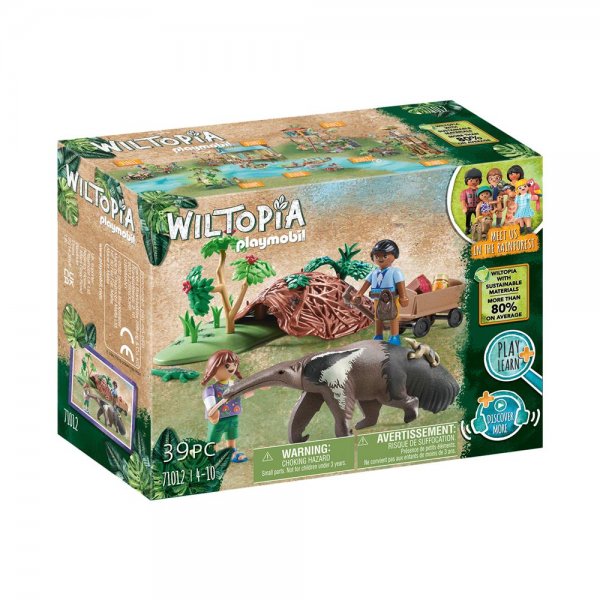 PLAYMOBIL® Wiltopia 71012 - Ameisenbärpflege Spielset aus nachhaltigem Material ab 4 Jahren