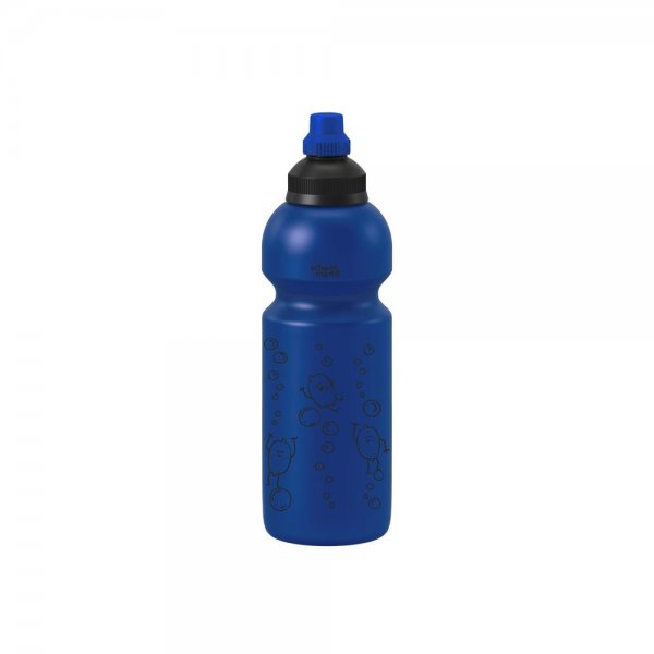 School-Mood Trinkflasche blau 600 ml Flasche Kinderflasche Schule Kinder BPA frei Auslaufsicher