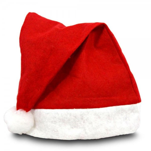 IDENA Weihnachtsmütze rot aus Filz 1 Size