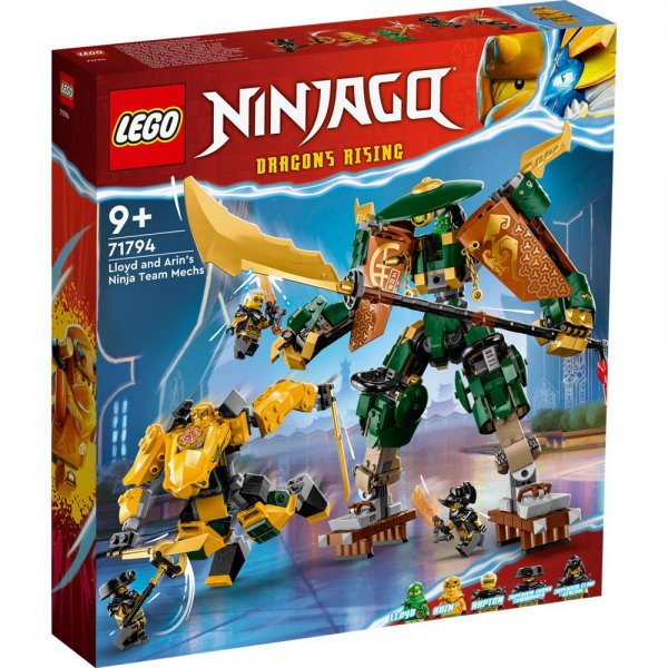 LEGO® NINJAGO® 71794 - Lloyds und Arins Training-Mechs Bauset Spielset für Kinder ab 9 Jahren