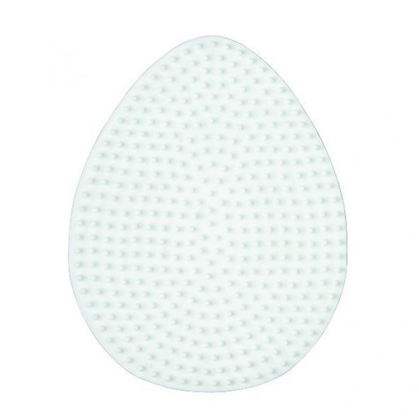 Hama Bügelperlen Stiftplatte Ei für Midi-Perlen 5mm Grundplatte Steckplatte weiß