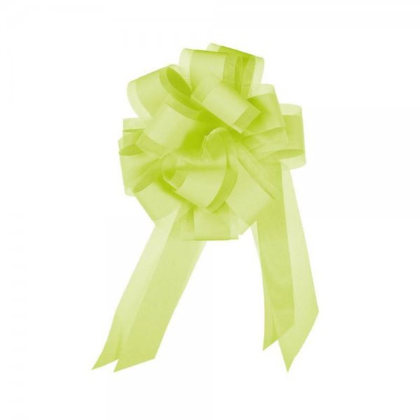 Roth Schleife Ziehschleife mit Tüll grün Ø 19cm 10 Stück für Schultüte Zuckertüte Geschenke