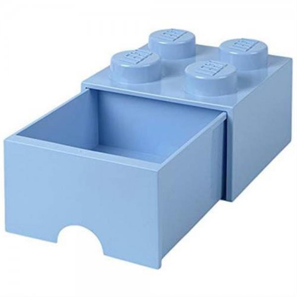 LEGO® Storage Brick 4 Hellblau mit Schublade Aufbewahrungsbox Baustein stapelbar