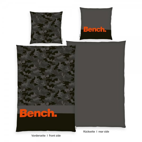 Bench Bettwäsche Set 155x220 cm Nature Inspired Camouflage Wendebettwäsche Übergröße
